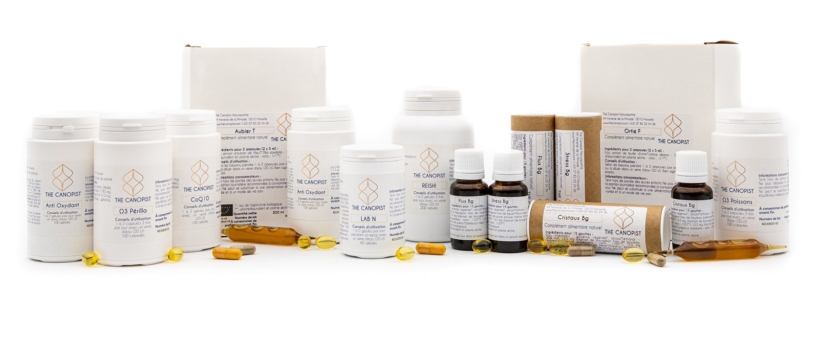 La gamme complète des produits naturels The Canopist